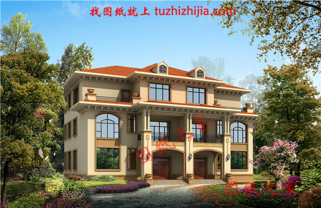 农村四间三层半双拼楼,住三带人都没有问题