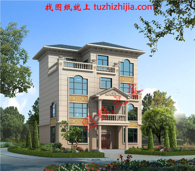 130平米最新气派农村四层楼房设计图,四层楼房图片