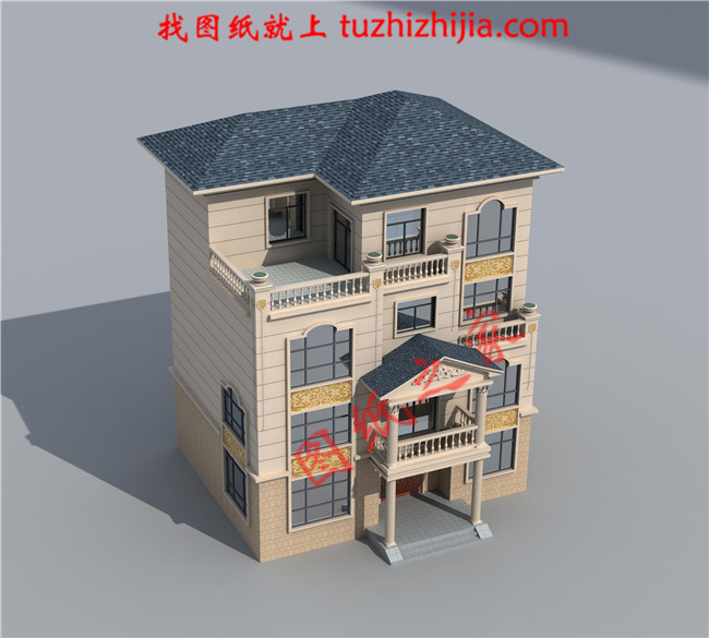 130平米最新气派农村四层楼房设计图,四层楼房图片