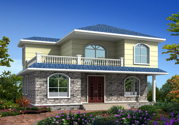 农村15万元二层小楼图,占地100平米左右,简单实用,户型合理