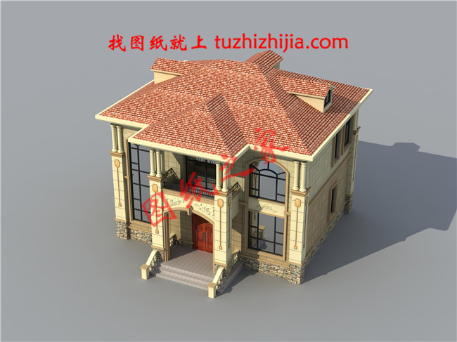 100平米20万左右欧式二层小别墅,多窗多阳台采光极好