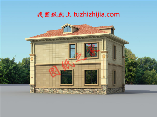 100平米20万左右欧式二层小别墅,多窗多阳台采光极好