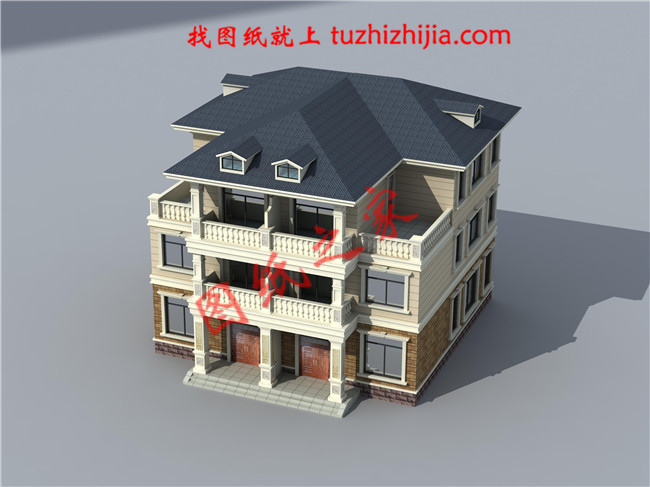 兄弟四间三层双拼别墅设计图,造价40万左右
