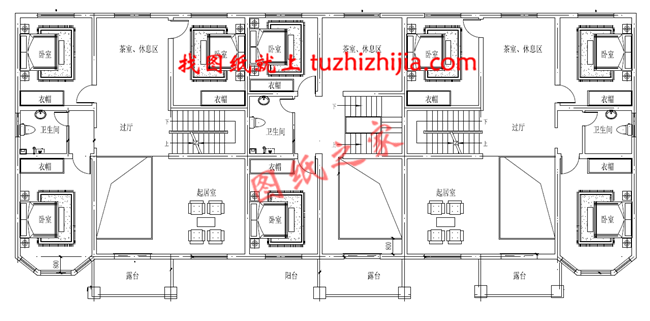 新农村三拼别墅三户连体别墅设计图,设计新颖美观
