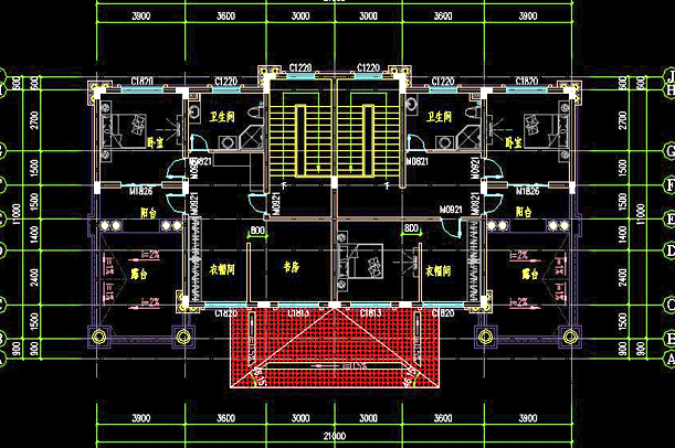 共用中堂双拼兄弟三层别墅设计图,简欧式风格