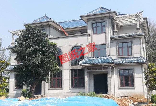 2018最新兄弟简欧双拼别墅设计图纸,单户130平米左右