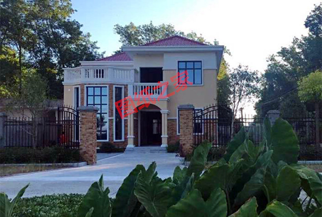 农村二层小洋楼设计图,带外观效果图,外观新颖,漂亮