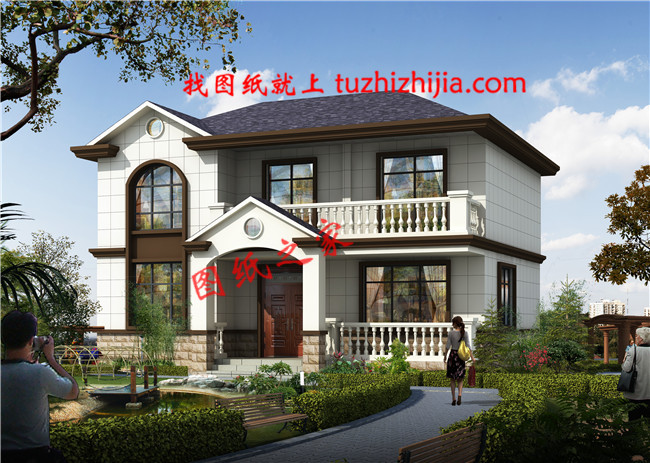 2019新款农村15万元二层小楼图,占地90平米左右