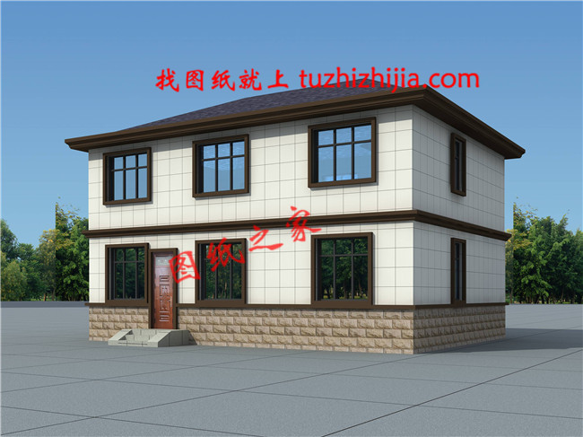 2019新款农村15万元二层小楼图,占地90平米左右