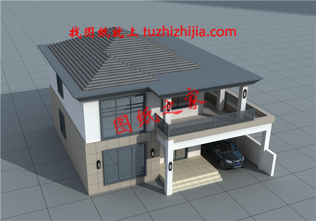 2019独栋现代简约风格别墅外观图,外观新潮,风格独特