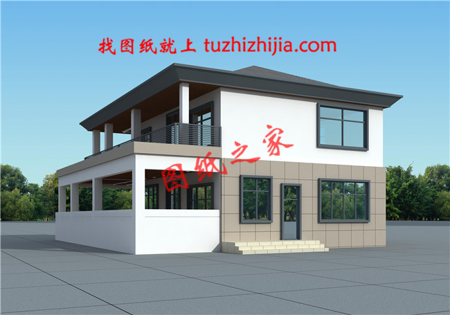 2019独栋现代简约风格别墅外观图,外观新潮,风格独特