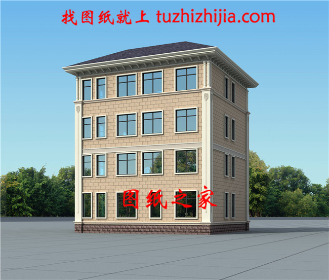 140平方米新农村四层房屋设计图纸,农村自建推荐