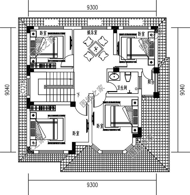 农村70-80平的小户型自建二层房别墅设计图,造价经济