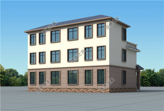 兄弟双拼三层小别墅设计图纸,占地160平方米左右