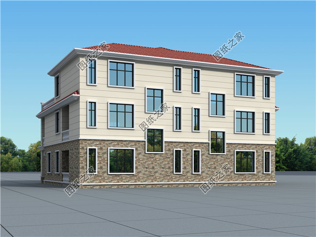 最新三层别墅设计图,欧式双拼奢华大气