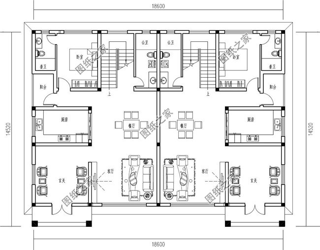 最新三层别墅设计图,欧式双拼奢华大气