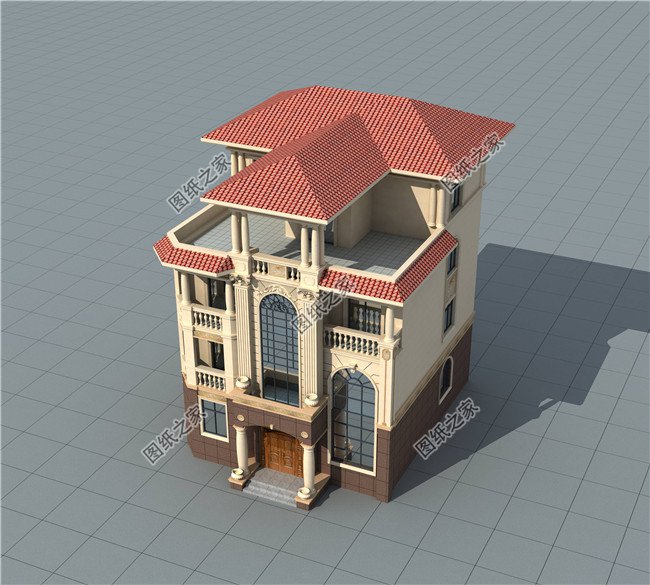 12X14米四层农村自建别墅设计图,功能设计丰富齐全