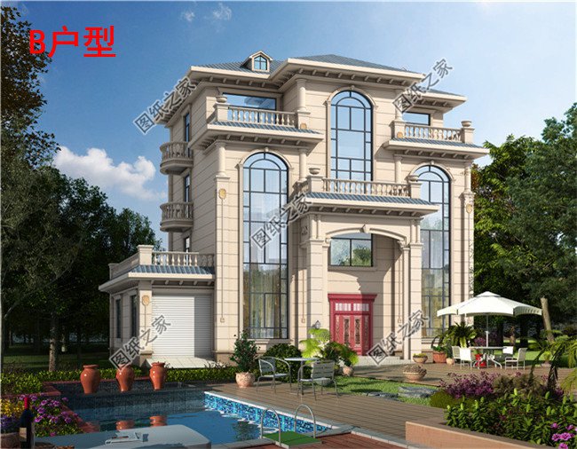 四层简单新农村房屋设计图纸,造价低,适合农村自建