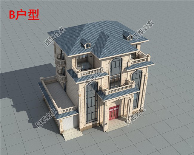 四层简单新农村房屋设计图纸,造价低,适合农村自建