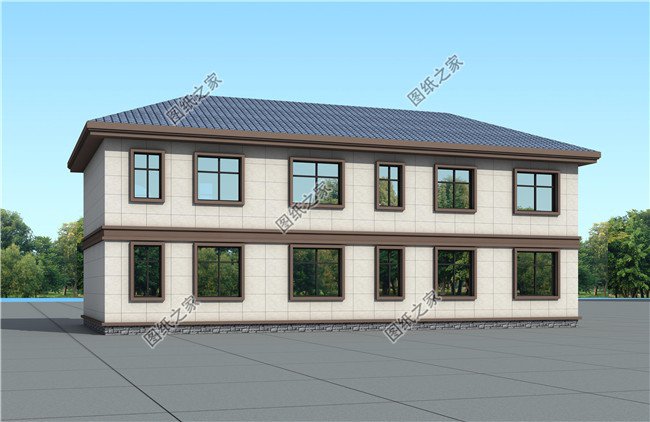 农村双拼自建别墅设计CAD图纸