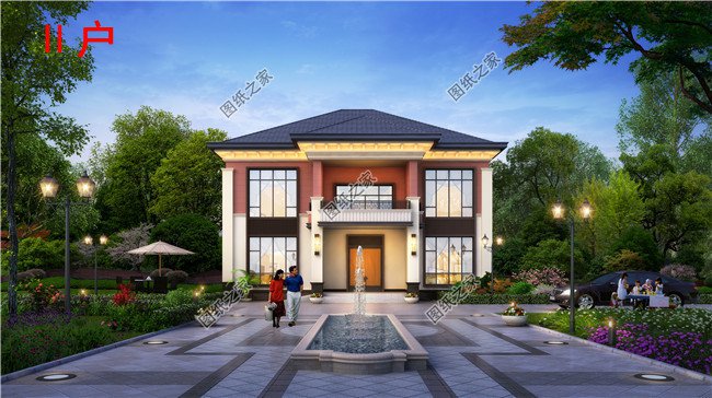 农村超级好看的现代风格两层小楼图,清新优雅