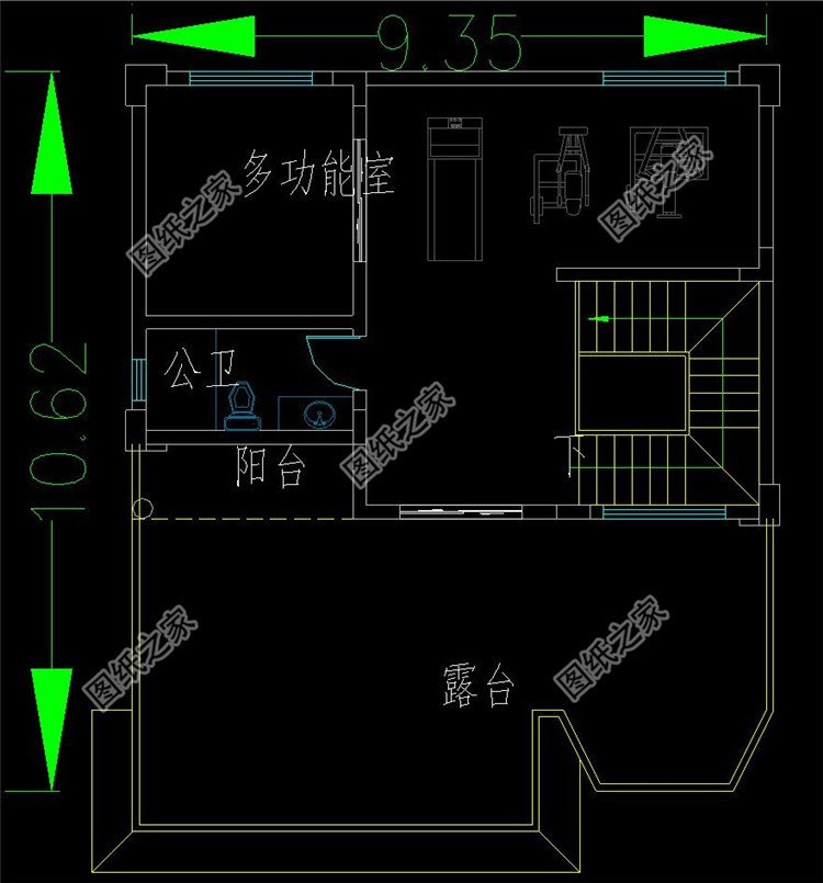 四层欧式别墅设计四层户型图