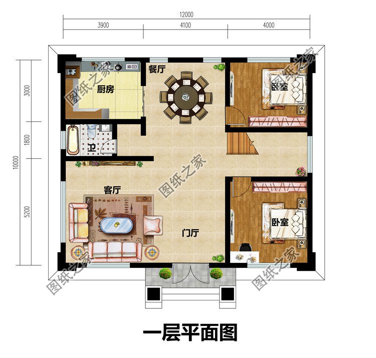 新农村中式二层楼房设计图纸
