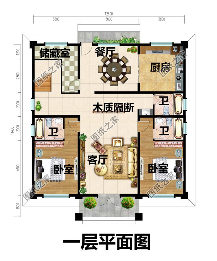 四层乡村别墅外观效果图