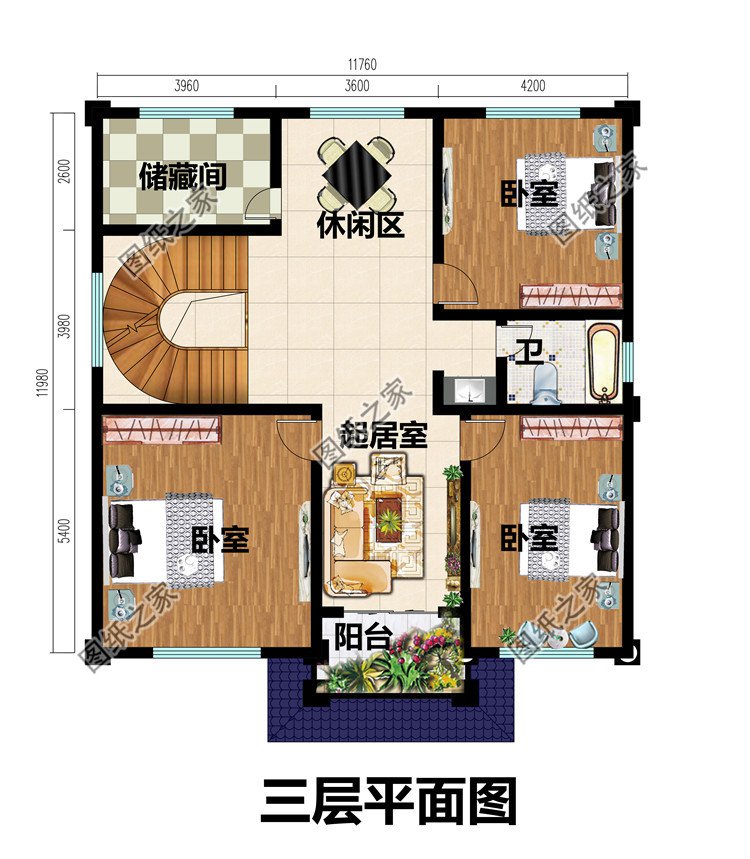 农村大气四层楼房图片