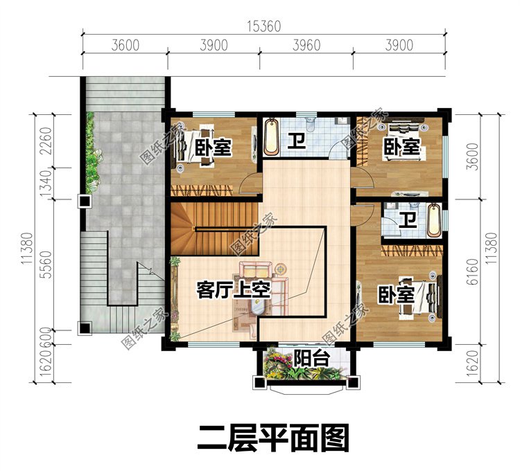 四层自建别墅设计图3
