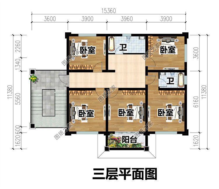 四层自建别墅设计图4