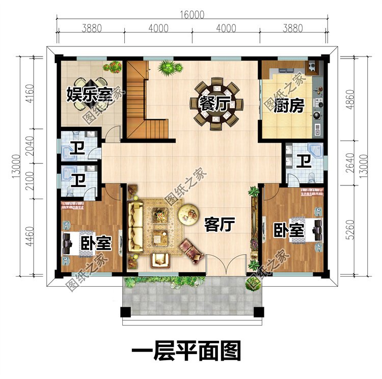 占地200平农村二层自建房2
