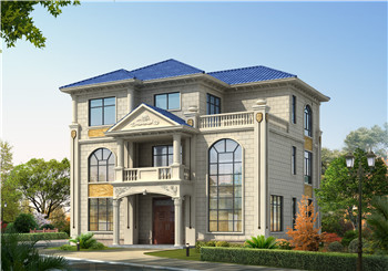 160平方农村三层别墅CAD设计图纸,含外观图片效果图