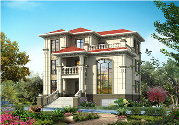 带地下室三层别墅设计图纸(含外观效果图),别墅设计方案