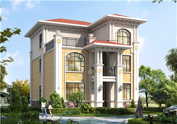 经典三层别墅设计图纸(全套施工图+效果图),新农村自建推荐