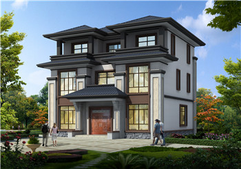 130平新农村三层房屋设计图纸,预算30万以内,盖房推荐