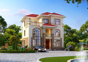 新款三层豪华大气欧式别墅设计图,3种户型设计方案