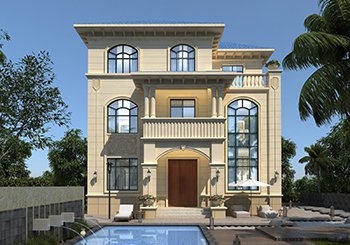 大气的三层乡村别墅设计方案图,小面积建出豪宅感