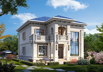 农村二层带电梯别墅设计图,欧式风格,避免老人上下楼的麻烦