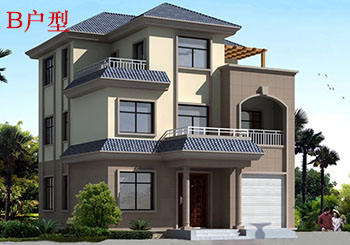 110平预算20万内三层别墅设计图,含效果图