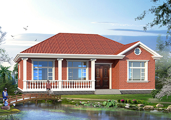 最漂亮的一层平房图片,全套设计图+高清效果图