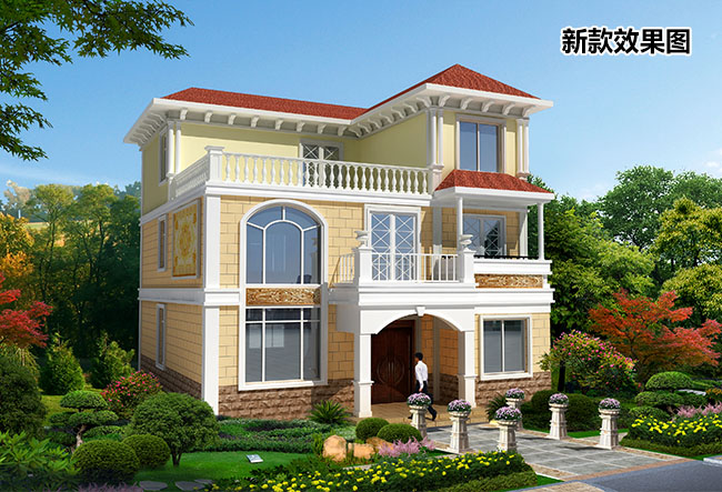 农村三层楼房设计图及效果图,复式砖混结构