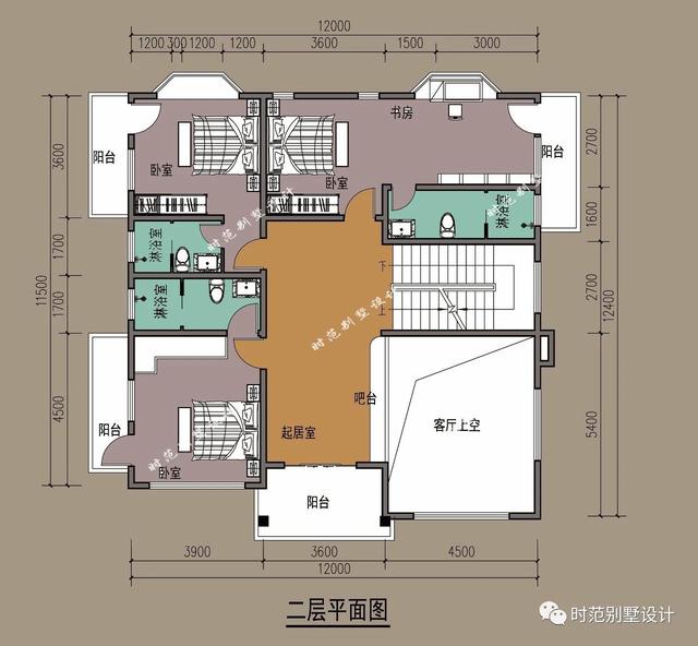 12X12米楼中楼欧式三层别墅设计图,第一眼就爱上了_盖房知识_图纸之家
