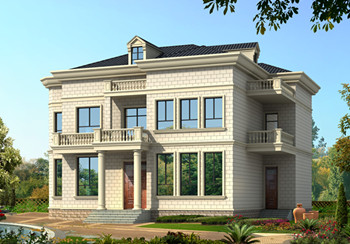 农村二层住宅楼图纸及效果图,带地下室,户型好