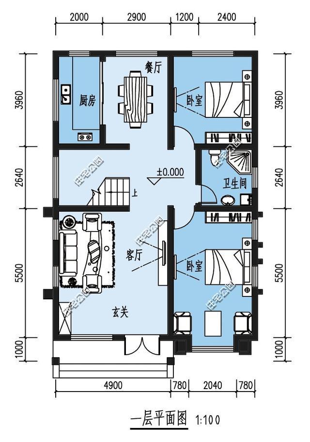 3套二层自建房户型，全图含预算_盖房知识_图纸之家
