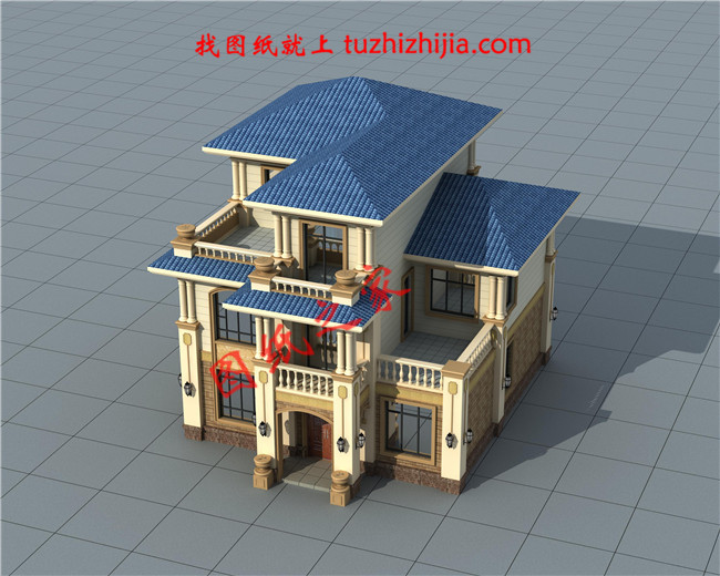 最好看的农村三层楼房设计图,占地113平米,小平米大格局