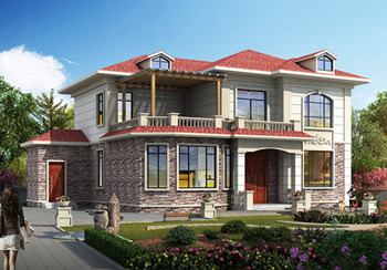 20万农村二层小洋楼设计图,带锅炉房,漂亮简单实用