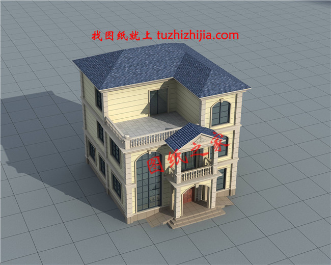 120平米农村40万三层别墅款式,简欧风格