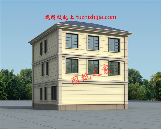 120平米农村40万三层别墅款式,简欧风格