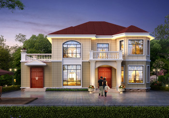 180平米农村二层小别墅设计图,外观漂亮,带露台